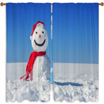 Snowman Window Curtains 58291531