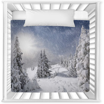 Snowstorm In The Mountains Nursery Decor 57792336