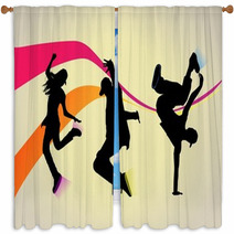 So You Wanna Dance? Window Curtains 35355779