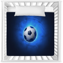 Soccer Ball Blue Background Nursery Decor 66072512