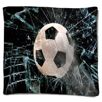 Soccer Ball Through Glass Blankets 75565566