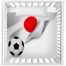 Soccer Ball With Japan Flag Nursery Decor 64502758