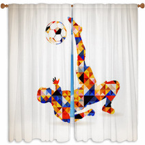 Soccer Concept Window Curtains 65467366