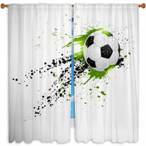 Soccer Design Window Curtains 63764717