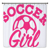Soccer Girl With Ball Bath Decor 131235204