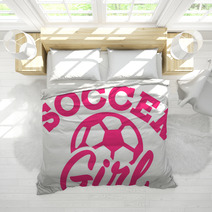 Soccer Girl With Ball Bedding 131235204