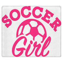 Soccer Girl With Ball Rugs 131235204