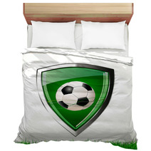 Soccer Green Shield Bedding 56046829