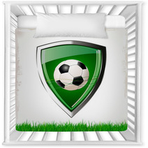 Soccer Green Shield Nursery Decor 56046829