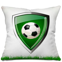 Soccer Green Shield Pillows 56046829