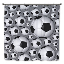Soccer Or Football Ball Pattern Eps10 Bath Decor 58326702
