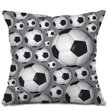Soccer Or Football Ball Pattern Eps10 Pillows 58326702