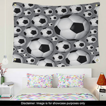 Soccer Or Football Ball Pattern Eps10 Wall Art 58326702
