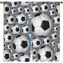 Soccer Or Football Ball Pattern Eps10 Window Curtains 58326702