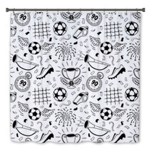 Soccer Pattern Bath Decor 173421059