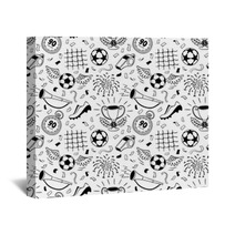 Soccer Pattern Wall Art 173421059