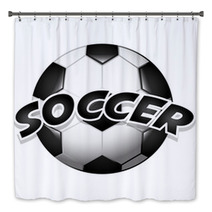 Soccer Sport Bath Decor 80874848