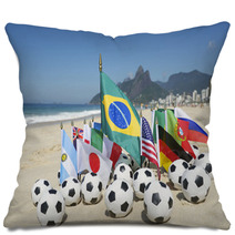 Soccer World Cup 2014 Brazil International Team Flags Rio Pillows 59122822