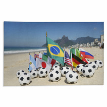 Soccer World Cup 2014 Brazil International Team Flags Rio Rugs 59122822