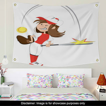 Softball Girl Wall Art 66262243