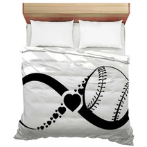 Softball Or Baseball Love Infinity Bedding 205922351