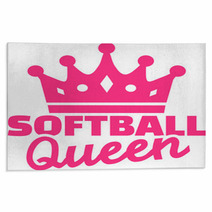 Softball Queen Rugs 131235358