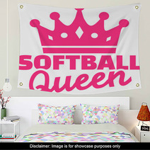 Softball Queen Wall Art 131235358