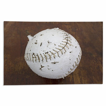 Softball That Has Been Chewed On By Dog Rugs 53041326