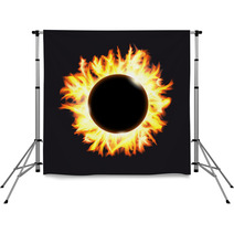 Solar Eclipse Frame Of Solar Protuberances On A Dark Background Backdrops 42155216