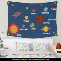 Solar System Concept Wall Art 61562682