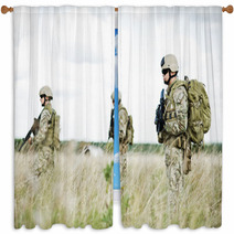 Soldier In Patrol Window Curtains 38104493