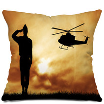 Soldiers Silhouette Pillows 53217009