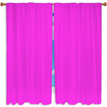 Solid Pink Window Curtains 140830905