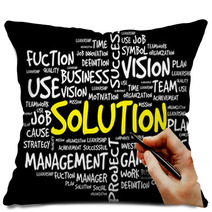 SOLUTION Word Cloud, Business Concept Pillows 77243734