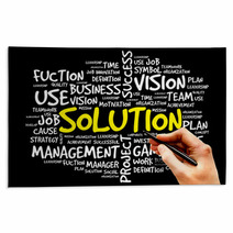 SOLUTION Word Cloud, Business Concept Rugs 77243734