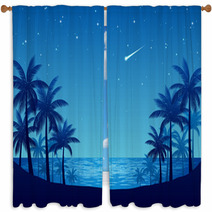 South of the island 1 Window Curtains 53063084