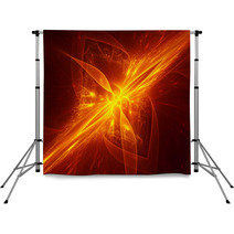 Space Fire Spider Shape Flame Backdrops 68510096