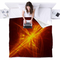 Space Fire Spider Shape Flame Blankets 68510096