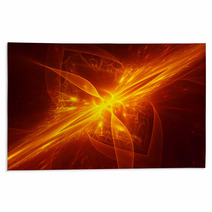 Space Fire Spider Shape Flame Rugs 68510096