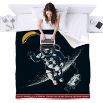 Space Monkey Blankets 167639168