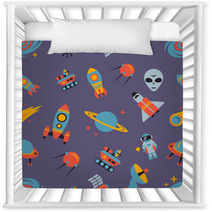 Space Seamless Pattern Nursery Decor 70172237