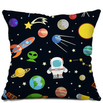 Space Seamless Pattern Pillows 64909625