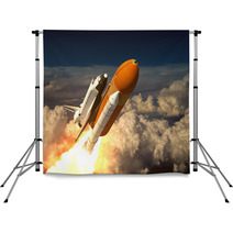 Space Shuttle In The Clouds Backdrops 67944490