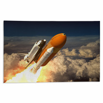 Space Shuttle In The Clouds Rugs 67944490