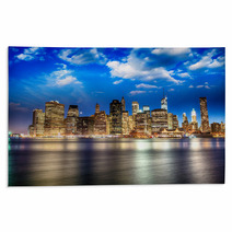 Spectacular Sunset View Of Lower Manhattan Skyline From Brooklyn Rugs 62433430
