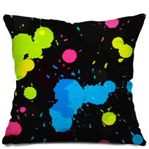 Spectrum Color Seamless Blot Texture Pillows 61843371