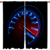 Speedometer 2014. Vector Window Curtains 58786029