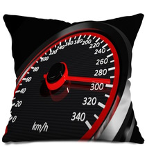 Speedometer With Moving Arrow Pillows 54770865