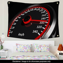 Speedometer With Moving Arrow Wall Art 54770865