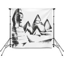Sphinx And Pyramids Backdrops 155464998